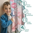 thumbnail image 3 of Blackout Kids Curtains,Pioneer Flower Childrens Insulated Curtains Set Of 2,Bedroom Essentials,Toddler Room Decor 42x63in(106x160cm), 3 of 4