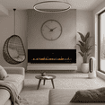 thumbnail image 3 of Northwest 72in Wall Mount Electric Fireplace with Bluetooth Speakers, Black, 3 of 12