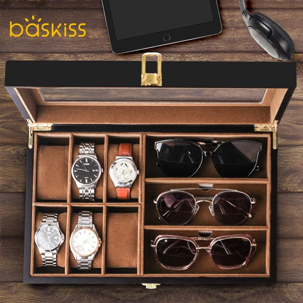 Watch And Sunglass Box With Valet Tray 2024 towncentervb
