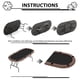 thumbnail image 2 of Qinaqin 71" Plegable Poker Mesa para 8 Players Te x as cm de Alturaoldem Casino con Padded Rails & Cup Alturaolders Portátil Folding Game Blackjack Profundidadominoes de, 2 of 8