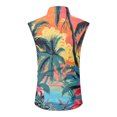 thumbnail image 5 of Hogleaql Men's Summer Sleeveless Dress Shirts Tank Top Button Down Hawaiian Tank Top Tropical Graphic Vacation Trendy Beach Shirts White 2XL, 5 of 6