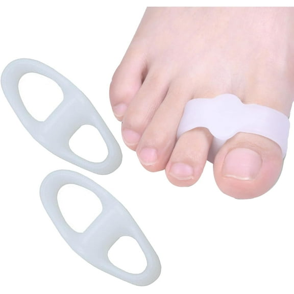 Toe Spreaders - Silicone Foot Separator for Toes,Soft Big Toe Straightener, Comfortable Orthotic Toe Separators for Overlapping Toes, Hammertoes, Correct Toes