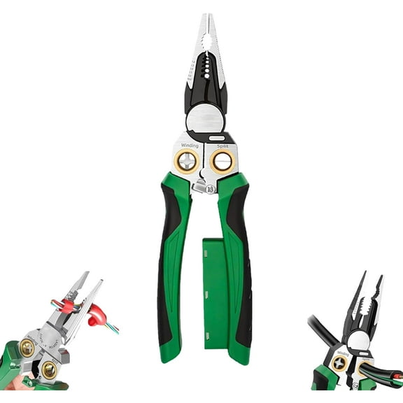 8 In 1 Wire Stripping Pliers,8 In 1 Wire Stripper,Multi-function Electric Wire Stripping Tool for Cutting and Pulling