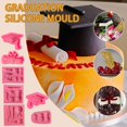 thumbnail image 3 of YOLOKE Mini Graduation Mold, Graduation Cookie Cutters Graduation Cupcake Toppers Graduation Chocolate Candy Fondant Mold for Graduation Party Supplies, 3 of 3