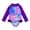 Z01-Purple, variant on LRen Swimming Suit for Girls Long Sleeve Swimsuits 2 Piece Rash Guard Bathing Suits Upf 50+ Sun Protection Casual Round Neck Beach Swimwear Swimming Bikini Set for