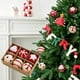 thumbnail image 1 of 6PCS Christmas Ornaments DIY Kit 5CM Festive Tree Decorations With Snowflake And Holiday Patterns Handmade Xmas Crafts Balls Hanging Decor, 1 of 6