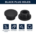 thumbnail image 2 of Unique Bargains 6 Pcs Black Plug Holes, H22 Rubber Button Plug for 21mm/0.83' Hole, 2 of 6