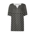 thumbnail image 5 of Fiudx Camisetas para Mujer Blusa de Manga Corta Estampada a La Moda para Mujer, Blusas Informales con Cuello En V, 5 of 5