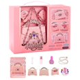 thumbnail image 1 of Princess Carriage Makeup Toy Set, Pretend Play Cosmetics For Girls, Non-toxic & Washable Kids, 1 of 8