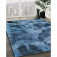 thumbnail image 2 of Ahgly Company Indoor Square Abstract Iceberg Blue Persian Area Rugs, 8' Square, 2 of 6