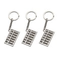 thumbnail image 1 of 3pcs Six-row Abacus Keychains Creative Key Holder Stylish Key Ring Key Decoration Small Gift for Men Women (Silver), 1 of 9