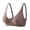 Dusty Pink, variant on Women Bra Wireless 1/2 Cup Adjustable Straps Comfortable Supportive Underwear Candy Color Seamless Three-Row Buckle Bra