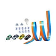 thumbnail image 1 of Pista de carreras flexible, juguete educativo para niños con 4 coches de carreras de aleación con mecanismo de retroceso, ideal como regalo de, 1 of 7