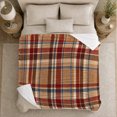 thumbnail image 5 of Classic Tartan Plaid Autumn Harvest Living Room, Cozy Artistic Scene, Warm Flannel Blanket for Home Library and Reading Nook, Art Lovers Thanksgiving Gift, Artistic Home Decor, 5 of 9