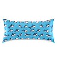 thumbnail image 3 of Orca Blue Pattern Pillowcase Queen Size 30''x20'' Satin Double-Sided Print Soft Wrinkle Resistant, 3 of 9