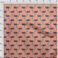 thumbnail image 3 of oneOone Tissu Popeline de Coton Imprimé Héron au Mètre 56 Pouces de Large, 3 of 4