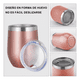 thumbnail image 5 of Vaso Termico Acero Inoxidable Malubero 2 Piezas Rosa Gold 12 Oz, 5 of 5