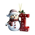 thumbnail image 2 of Adornos Navideños con Letras 2025, Colgante de Ciervo Navideño, Decoración de Madera para Mesa, Adornos Personalizados, 2 of 6