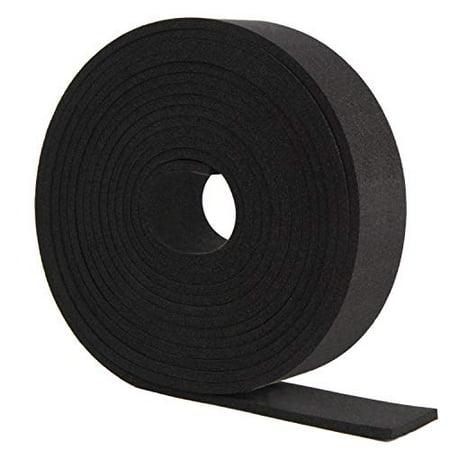 

Neoprene Foam Strip Roll by Dualplex 2 Wide x 10 Long x 1/16 Thick Weather Seal High Density Stripping Non Adhesive - Weather Strip Roll Insulation Foam Strips - 10 Feet Long