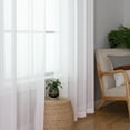 thumbnail image 6 of Dtwnek 2 Panels Sheer Curtains Rod Pocket Drapes Window Treatments Curtain for Yard, for Living Room, Bedroom, 54" x 63", 6 of 7