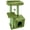 Green, variant on Cute Cat Tree Kitten Tower For Indoor Condo Sisal Posts With Jump Platform Furniture Activity Center Play House Beige