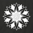 thumbnail image 2 of Sunflower T-Shirt | Pretty Flower Black Tee Gift, 2 of 5