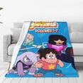 thumbnail image 2 of Steven Universe Cartoon Printing Throw Blanket, All Seasons Flannel Fleece Blanket, Soft & Warm Plush Blankets for Couch Sofa Bed Camping Travel, 40"x30", 2 of 9
