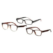 M+ WOMENS 3-PACK CLARA/GRACE/CORBIN 1.50 PMUW1R3PACK15 With pouch featuring Scratch Resistance Lenses made from level A acrylic