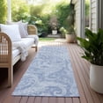 thumbnail image 6 of Addison Rugs Chantille Indoor/Outdoor Transitional Paisley Denim Washable Runner Rug, 2'3" x 7'6", 6 of 6