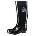Yolai Men Tall Rain Boots Waterproof Anti Slip Black Adult Outdoor Work