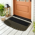 thumbnail image 4 of Ottomanson Easy Clean, Waterproof, Low Profile, Non-Slip Pearl Indoor/Outdoor Rubber Doormat, 18" x 28", Gold, 4 of 7