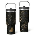 thumbnail image 2 of 1pc Gothic style 30oz Tumbler with Straw & Handle - Insulated Stainless Steel Cup | Holiday Gift for Man Women (Christmas, Valentine's, Birthday), 2 of 7