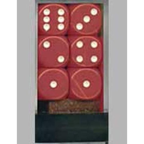 6-Sided Dice: Opaque Red By Chessex