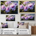 thumbnail image 4 of Designart "violet Morning Glory Graceful I" Floral Floater Framed Wall Art Print, 4 of 7