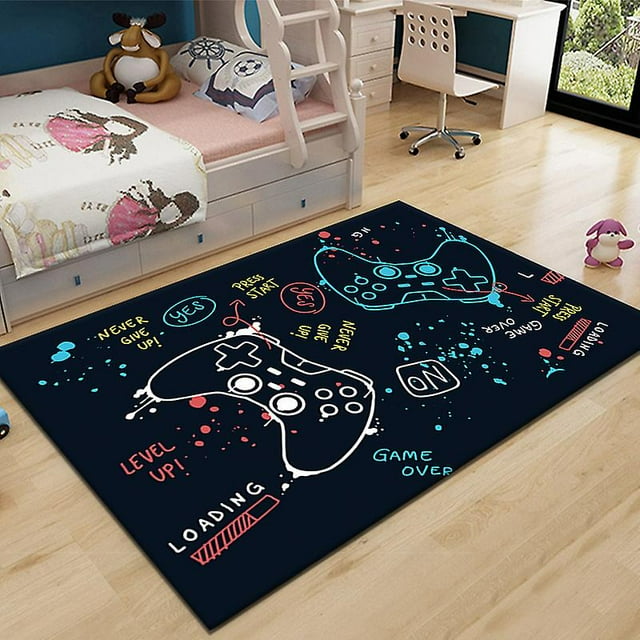 Game Console Handle Carpet 3d Cartoon E-sports Room Rugs