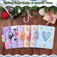 thumbnail image 3 of 6 Pcs 3 Inch Photocard Binder Mini Photo Album Love Heart Photo Card Holder 40 Pockets with Bear Pendant, 3 of 6