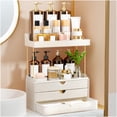 thumbnail image 1 of Organizador StorBin para encimera de baño con 3 cajones, color blanco crema, 1 of 8