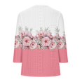 thumbnail image 4 of Bovemsi 2025 Women's Casual Short Sleeve Crew Neck T-Shirt – Basic Solid Color Summer Top, Pink, 3XL, 4 of 5