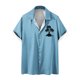 thumbnail image 1 of Camisas de Manga Larga para Hombres Blusa Cómoda de Cuello de Impresión, Camisa Casual de Poliéster para Uso Diario, de Fiesta Y de Primavera de Verano, 1 of 4