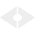 thumbnail image 4 of 14"W x 9 3/8"H x 3"ID x 4 3/4"C x 1"P Diamond Architectural Grade PVC Contemporary Ceiling Medallion, Two Piece, 4 of 11