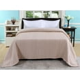 thumbnail image 1 of Fabstyles 100% Cotton Soft and Cozy Blanket - Herringbone Weave Cotton Blanket - Perfect for Layering Any Bed for All Season (Grey/White, Queen (90''x90'')), 1 of 4