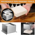 thumbnail image 1 of Tofu Press Box Making Maker Cheese Metal Mould Moldes Kit Curd Box Squeezer Tool Soybean Presser, 1 of 4