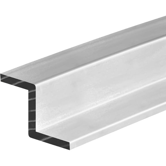 Randall Manufacturing Aluminum Z Channel 3/4 in Wide 1/8 in Wall Clear Satin Anodized 4 ft M-740