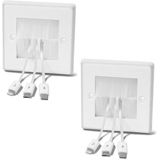 EVZA Cord Hider Wall Mounted TV - Wire Cover, Cord Covers, Cable Hider, 33 in Paintable White Raceway Kit, Hide Cords Wall Mount TV, Electrical Cords