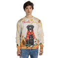 thumbnail image 4 of Happy Thanksgiving Labrador Retriever with Turkey Pumpkins Autumn Vibes All Over Print 3D Sweatshirt Unisex Merch Lab Dog Lover Gifts - 12018, 4 of 6