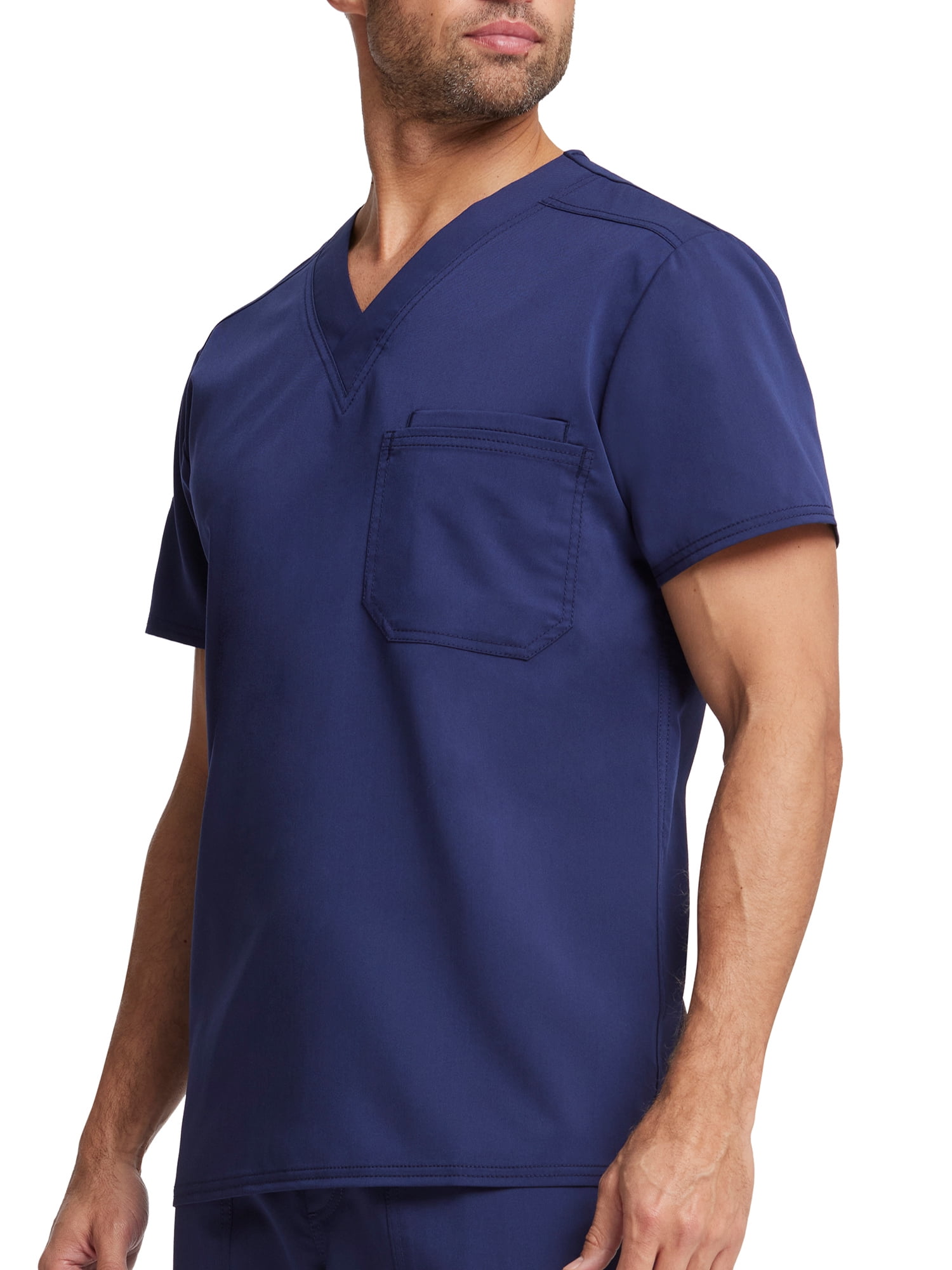Scrubstar Men's Ultimate Stretch Antimicrobial Fabric Technology V-Neck Tuck In Scrub Top WD854A