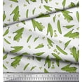 thumbnail image 2 of Soimoi White Heavy Satin Fabric Green Peas Vegetable Decor Fabric Printed Yard 54 Inch Wide, 2 of 3
