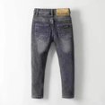 thumbnail image 5 of Ahdbta Boys' Pull-On Stretch Denim Pants Slim Fit Straight Leg Jeans Kids High Waist Casual Jean Trousers with Pockets, 5 of 8