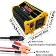 thumbnail image 4 of relayinert 4000W Motorcycle Inverter Traveling Digital Display Voltage Converter Yellow 220V, 4 of 6