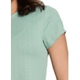 thumbnail image 2 of RBX Active Women's Textured Jacquard Mesh Crewneck Workout T-Shirt, 2 of 5